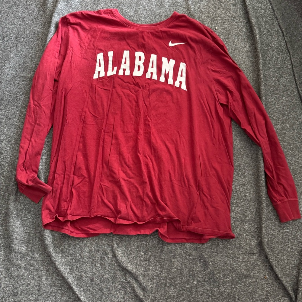 Nike Crimson Alabama Long Sleeve Shirt